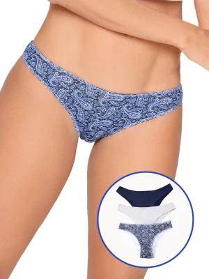 Tanga Pack X3 Con Un Cubrimiento Medio 5898