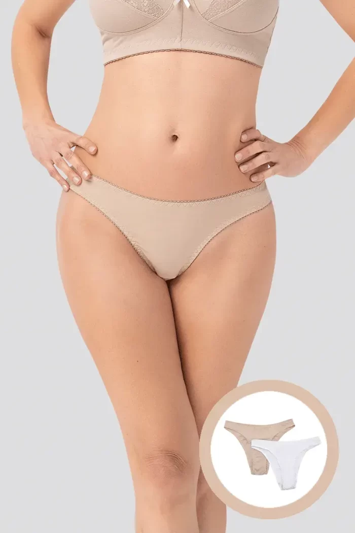 Tanga Pack X2 Con Cubrimiento Medio  5895