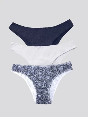 Tanga Pack X3 Con Un Cubrimiento Medio 5898