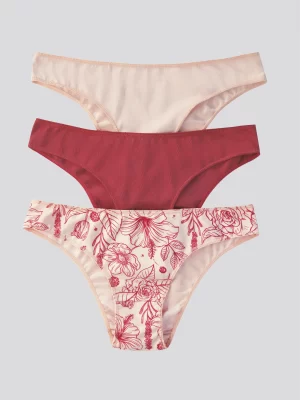 Tanga Pack X3 Con Un Cubrimiento Medio 5898