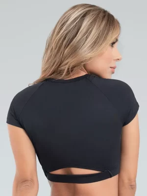 Crop Top Con Espalda Decorativa 7767