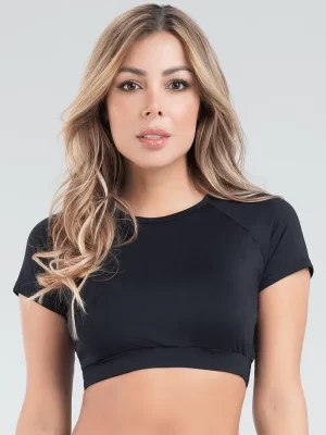 Crop Top Con Espalda Decorativa 7767