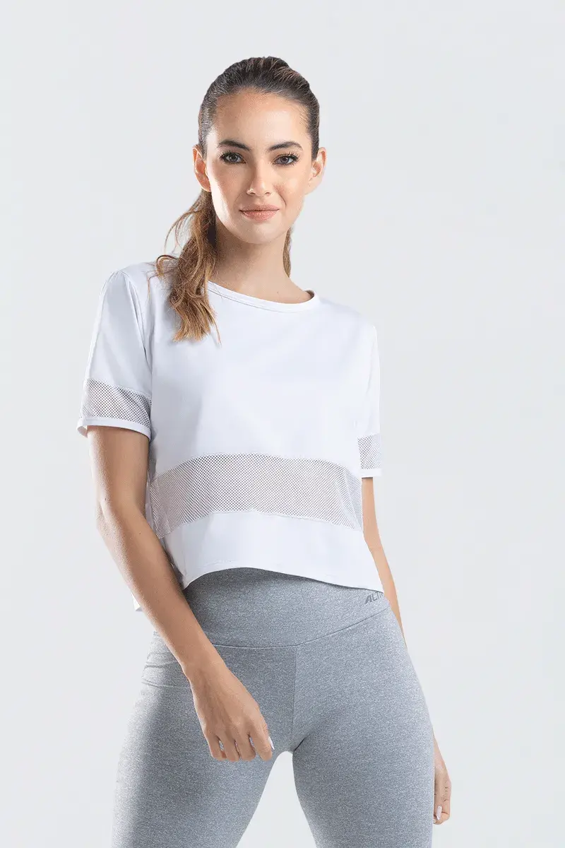 Camiseta Deportiva Con Aplique Reflectivo 1605